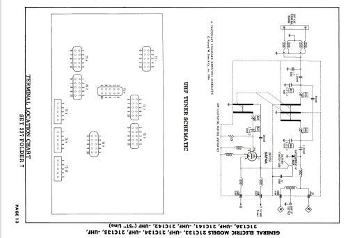 21C133 - UHF Ch= 'ST' Line; General Electric Co. (ID = 1981117) Television