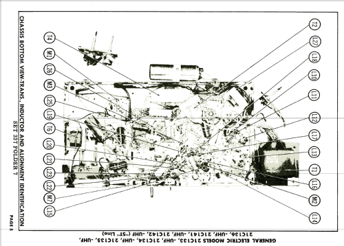 21C133 - UHF Ch= 'ST' Line; General Electric Co. (ID = 1981715) Television