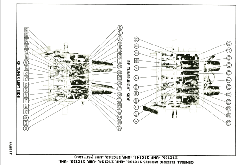 21C133 - UHF Ch= 'ST' Line; General Electric Co. (ID = 1981733) Television