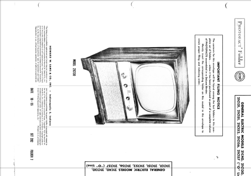 21C152 line; General Electric Co. (ID = 2646583) Television