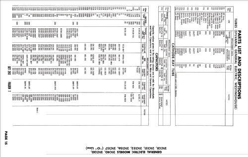 21C152 line; General Electric Co. (ID = 2646586) Television