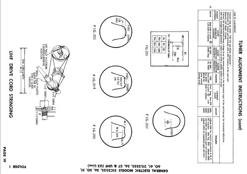 21C2560 Ch= U3 Line; General Electric Co. (ID = 867029) Televisión