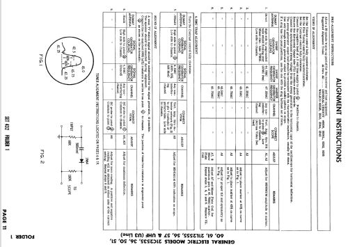 21L2555 Ch= U3 Line; General Electric Co. (ID = 867069) Television