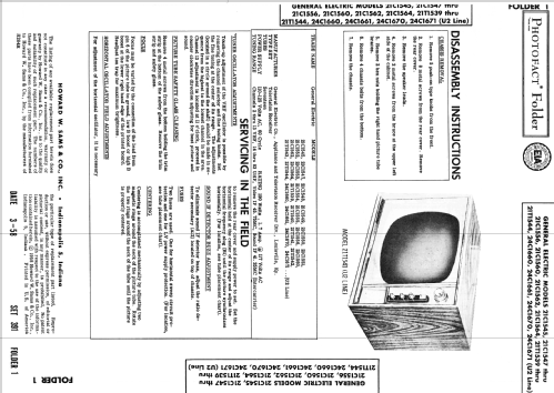 21T1541 U2Line ; General Electric Co. (ID = 2552678) Televisore
