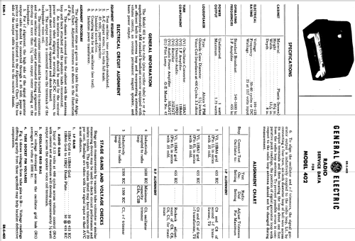 402 ; General Electric Co. (ID = 1122001) Radio