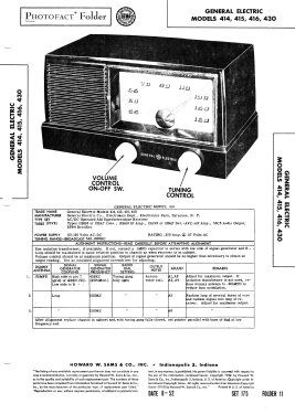 414 ; General Electric Co. (ID = 3078515) Radio