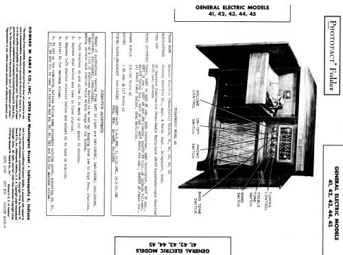 42 'Musaphonic' ; General Electric Co. (ID = 941871) Radio