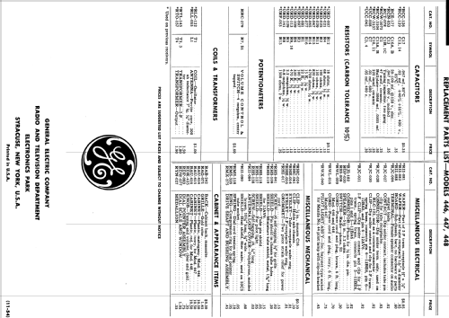 447 ; General Electric Co. (ID = 1123238) Radio