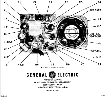 455A ; General Electric Co. (ID = 1126259) Radio