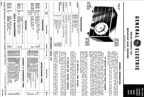 455S ; General Electric Co. (ID = 1125787) Radio