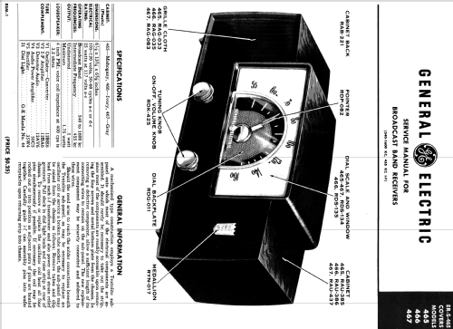 465 ; General Electric Co. (ID = 1126366) Radio