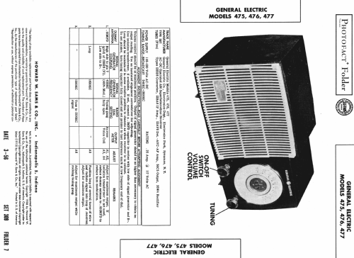 475 ; General Electric Co. (ID = 982020) Radio