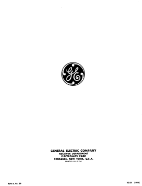 501 ; General Electric Co. (ID = 3022040) Radio