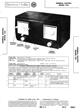 535 ; General Electric Co. (ID = 2978930) Radio