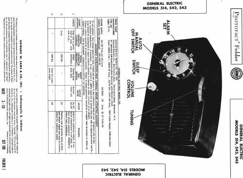 543 ; General Electric Co. (ID = 982043) Radio