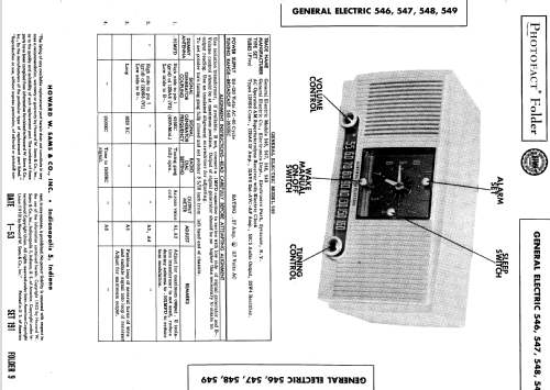546 ; General Electric Co. (ID = 521715) Radio