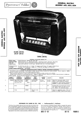 603 ; General Electric Co. (ID = 2798099) Radio