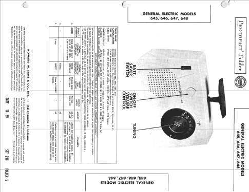 645 ; General Electric Co. (ID = 824458) Radio