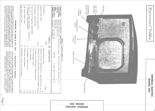 810 ; General Electric Co. (ID = 1462618) Television