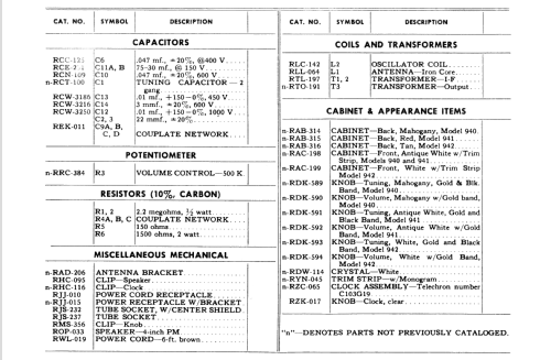 941 ; General Electric Co. (ID = 1406536) Radio