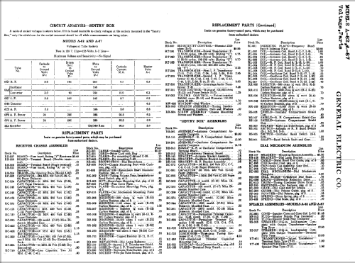 A86 ; General Electric Co. (ID = 395079) Radio