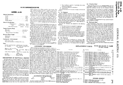 A-51 ; General Electric Co. (ID = 392792) Radio