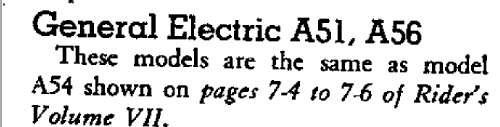 A-51 ; General Electric Co. (ID = 392794) Radio