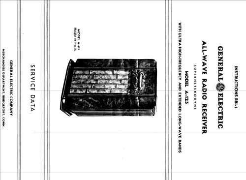 All-Wave A-125 ; General Electric Co. (ID = 1949890) Radio