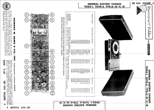 B223g Ch= TU105-1 + T7N-B; General Electric Co. (ID = 521616) Radio