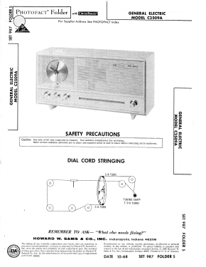 C2509A-White; General Electric Co. (ID = 2732820) Radio