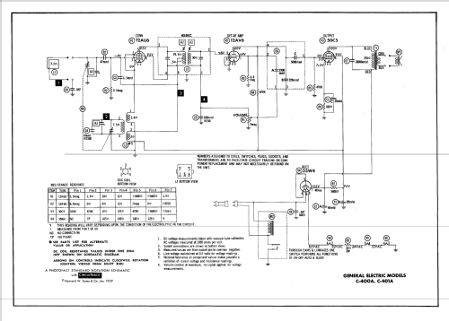 C401A ; General Electric Co. (ID = 596253) Radio