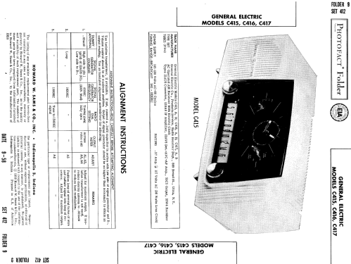 C415A ; General Electric Co. (ID = 783967) Radio