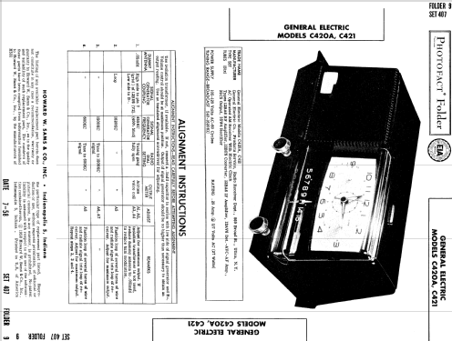 C420A ; General Electric Co. (ID = 808252) Radio