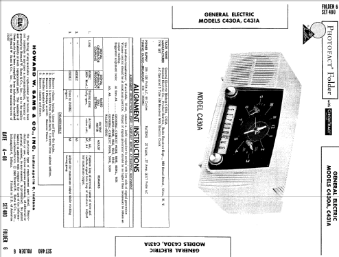 C431A ; General Electric Co. (ID = 510544) Radio