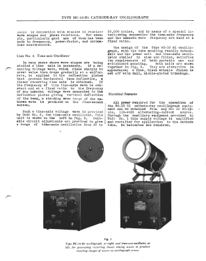 Cathode-Ray Oscillograph HC-10-B1; General Electric Co. (ID = 2929506) Equipment