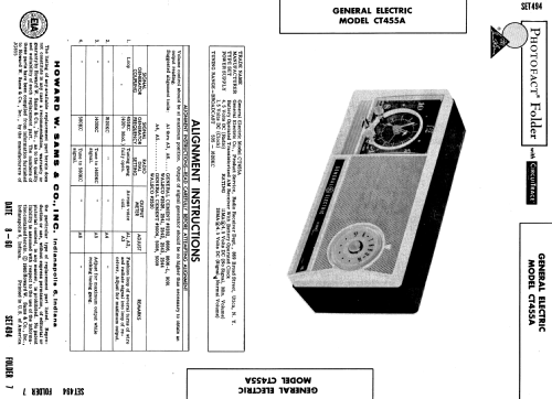 CT-455A ; General Electric Co. (ID = 588950) Radio