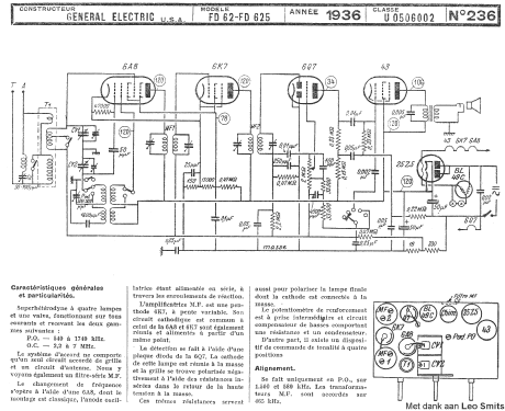 FD-625 ; General Electric Co. (ID = 300107) Radio