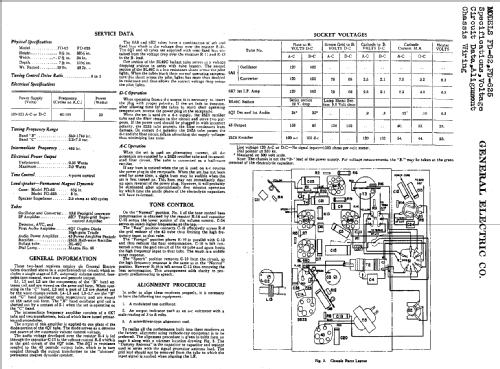 FD-625 ; General Electric Co. (ID = 405793) Radio