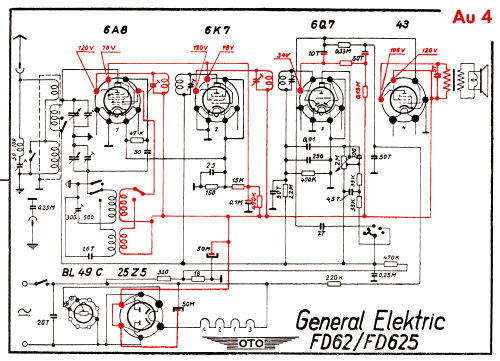 FD-625 ; General Electric Co. (ID = 2949597) Radio