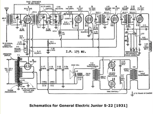 GE Junior S-22; General Electric Co. (ID = 2695901) Radio