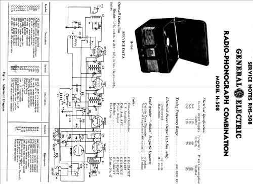 H-508 ; General Electric Co. (ID = 1116860) Radio