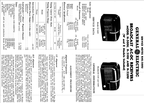 H-510U W ; General Electric Co. (ID = 1116549) Radio