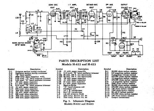 H-622 ; General Electric Co. (ID = 168295) Radio