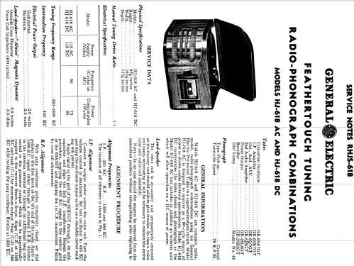 HJ-619 AC ; General Electric Co. (ID = 1127974) Radio