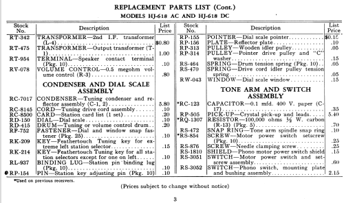 HJ-619 AC ; General Electric Co. (ID = 1127977) Radio