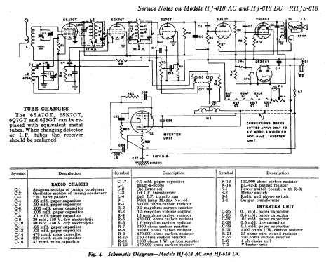 HJ-619 AC ; General Electric Co. (ID = 168497) Radio