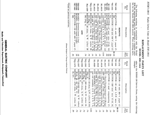 HM-136A ; General Electric Co. (ID = 1128594) Radio