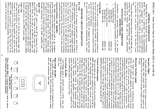 HM-171 ; General Electric Co. (ID = 1128619) Television