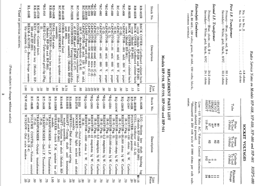 HP-560 ; General Electric Co. (ID = 1128444) Radio