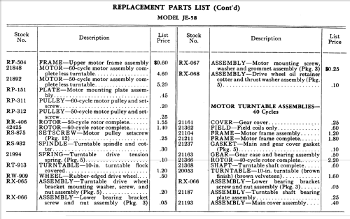 JE-58 ; General Electric Co. (ID = 1131099) Radio